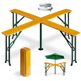 DEUBA Bartisch 241 x 241 x 104 cm Braun