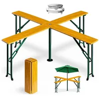 DEUBA Bartisch 241 x 241 x 104 cm Braun