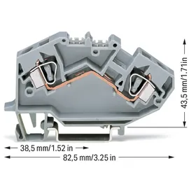 WAGO GmbH& Co. KG Durchgangsklemme 0,2-6mmq grau