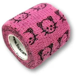 LisaCare selbstklebender Verband - Katze Rosa - 5cm x 4,5cm 1 St