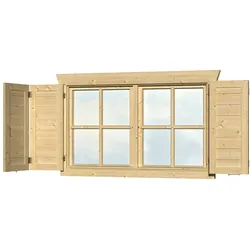 Fensterladen SKANHOLZ, beige (natur), Holzwerkstoff, Fensterläden