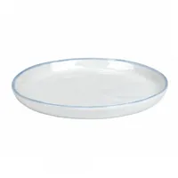 Lambert [A1] Piana Teller/UNTERTAS WEIß Rand HELLBLAU D 13,5CM