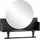 WELLTIME Wandregal 59 x 13,5 x 59 cm Schwarz