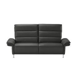 Einzelsofa Leder Marlen ¦ schwarz ¦ Maße (cm): B: 208 H: 107 T: 97