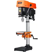 VEVOR 304,8 mm Tischbohrmaschine, 750 W, Säulenbohrmaschine mit 340–2200 U/min variabler Drehzahl, mit 0–45° neigbarem Arbeitstisch, LED, Röntgenpositionierung, für Holz & Metall