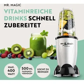 GOURMETmaxx Mr. Magic Standmixer schwarz/silber