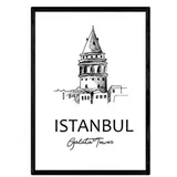 Nacnic Poster, Städte Denkmäler Istanbul A3 Rahmenlos