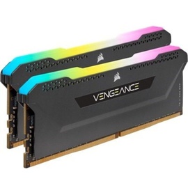 Corsair Vengeance RGB PRO SL schwarz DIMM Kit 16GB, DDR4-3200, CL16-20-20-38 (CMH16GX4M2Z3200C16)