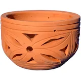 Orchidee gelochter Ton/Lochtopf für Ihre Orchideen 15er, 18er schwere Handarbeit (18er Topf)