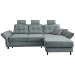 Wohnlandschaft Brizzini Mintgrau Chenille
