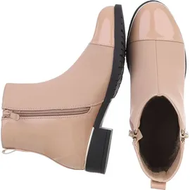 Ital-Design Stiefelette in Beige | Gr.: 36