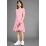 Kidsworld Spitzenkleid Jerseykleid Rosa 176/182