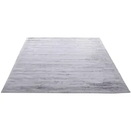 Tom Tailor Shine uni Kurzflorteppich 85 x 155 cm grau