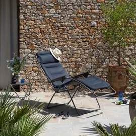 Lafuma Futura XL BeComfort Relaxsessel 76 x 90 x 127 cm dark grey klappbar LFM3131-8902