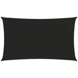 vidaXL Sonnensegel 160 g/m2 Schwarz 2x5 m HDPE