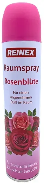 Lufterfrischer Reinex Duftspray Rosenblüte 300 ml angenehmer wohlriechender Duft, neutralisiert Gerüche