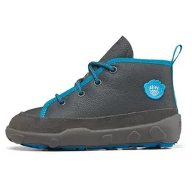 Affenzahn - Leder-Boots EASY WARM HUND in grau/blau, Gr.30