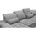 ed-lifestyle Wohnlandschaft Wayne U Sofa 3-teilig Holzwerkstoff/Nosag - Bettkasten uran 03 Dark Grey