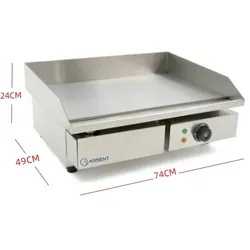 ARSENT Elektrische Griddle 10 mm Economy 740 x490 x240h mm PEKIN IEG-820