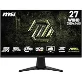 MSI MAG 325QFA E18V Gaming-Monitor mit 32 Zoll (81,3 cm) mit WQHD-Auflösung, Rapid-Panel VA, 2560 x 1440, 180 Hz, 0,5 ms, HDR-kompatibel, Augenschutz, HDMI 2.0b, DP 1.4a, rahmenlos, neigbar