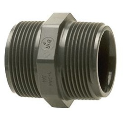 PVC-U Klebefitting Doppelnippel 1"