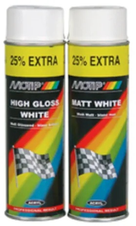 MOTIP-DUPLI MOTIP Farbe glänzend weiß - Spray 500 ml, weiss