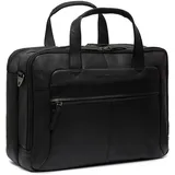 The Chesterfield Brand Wax Pull Up Aktentasche Leder 44 cm Laptopfach schwarz