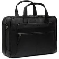 The Chesterfield Brand Wax Pull Up Aktentasche Leder 44 cm Laptopfach schwarz
