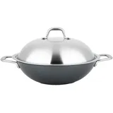 Carl Schmidt Sohn Wok »Altena«, Eisen, Ø 32 cm, mit Deckel, Induktion, silberfarben