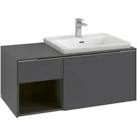 Villeroy & Boch Subway 3.0 Waschtischunterschrank mit Regalelement links