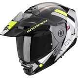 Scorpion ADX-2 Galane, Klapphelm - Grau/Schwarz/Neon-Gelb - S