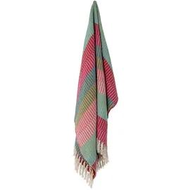 Bloomingville Isnel Kuscheldecke 130 x 160 cm Rot/Mehrfarbig