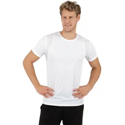 T-Shirt TRIGEMA "TRIGEMA COOLMAX Sport T-Shirt", Herren, Gr. XXXL, weiß, 100% Polyester (recycelt), sportlich, Halbarm, Shirts