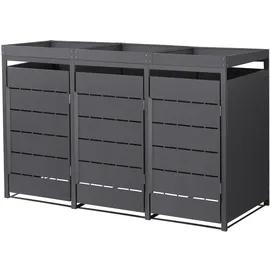 ML-Design Mülltonnenbox 196 x 80 x 124 cm anthrazit