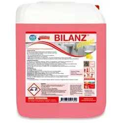 Arcora Badreiniger, Bilanz Citrus, Schnell wirkender Sanitärreiniger mit Citrus-Duft, 10 Liter - Kanister