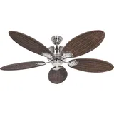 CasaFan Caribbean Dream Eco II Timer 137 cm Deckenventilator chrom/matt/rattan/antik