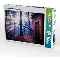 Calvendo Puzzle Sonnenaufgang im Thüringer Wald 1000 Teile Puzzle