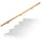 Relaxdays Handlauf Holz 200 cm Buche