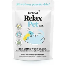 dr. sam RelaxPet Cat Hochdosiertes Beruhigungspulver für Katzen 90 g