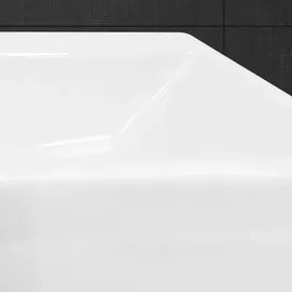 ECD Germany LuxeBath Aufsatzwaschbecken 60,5 x 36,5 cm