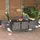 vidaXL Garten-Essgruppe 9-tlg. Grau