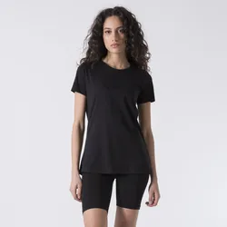 BASIC T-SHIRT AUS JERSEY BLACK BAUMWOLLE SCHWARZ S