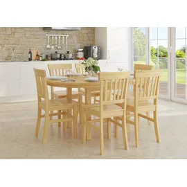 Erst-Holz Runder Tisch 103 x 74,5 x 103 cm beige