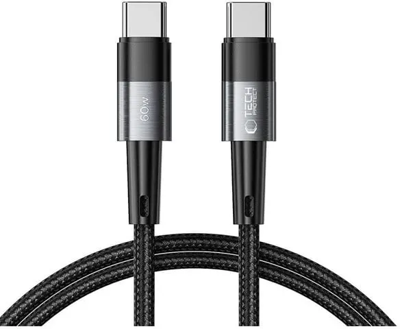 UltraBoost USB-C / USB-C PD 60W 3A 1m Cable - Grey