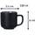 Ritzenhoff & Breker Espressotasse mit Untertasse 0,1 l Schwarz 4 St.