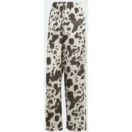 adidas Satin Wide Leg Hose Multicolor/Off White XS