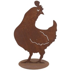 440s Gartenfigur 440s Rost-Henne KLARA H ca. 40 cm, (Stück) braun