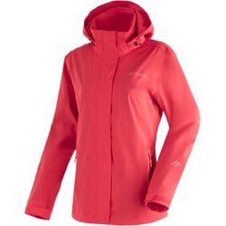 Maier Sports Damen Metor Rec Regenjacke (Kurzgrößen), 25 - watermelon/tulip