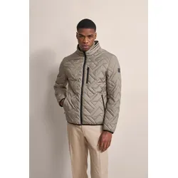 Blouson BUGATTI, Herren, Gr. 50, beige, 100% Polyester, unifarben, casual, regular fit, Langarm Bündchen, Jacken, in Steppoptik