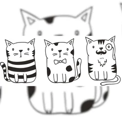 Securit® Fensterschablonen aus Papier – Haustier-Motiv – Inkl. weißem Kreidemarker – 3er-Set A3